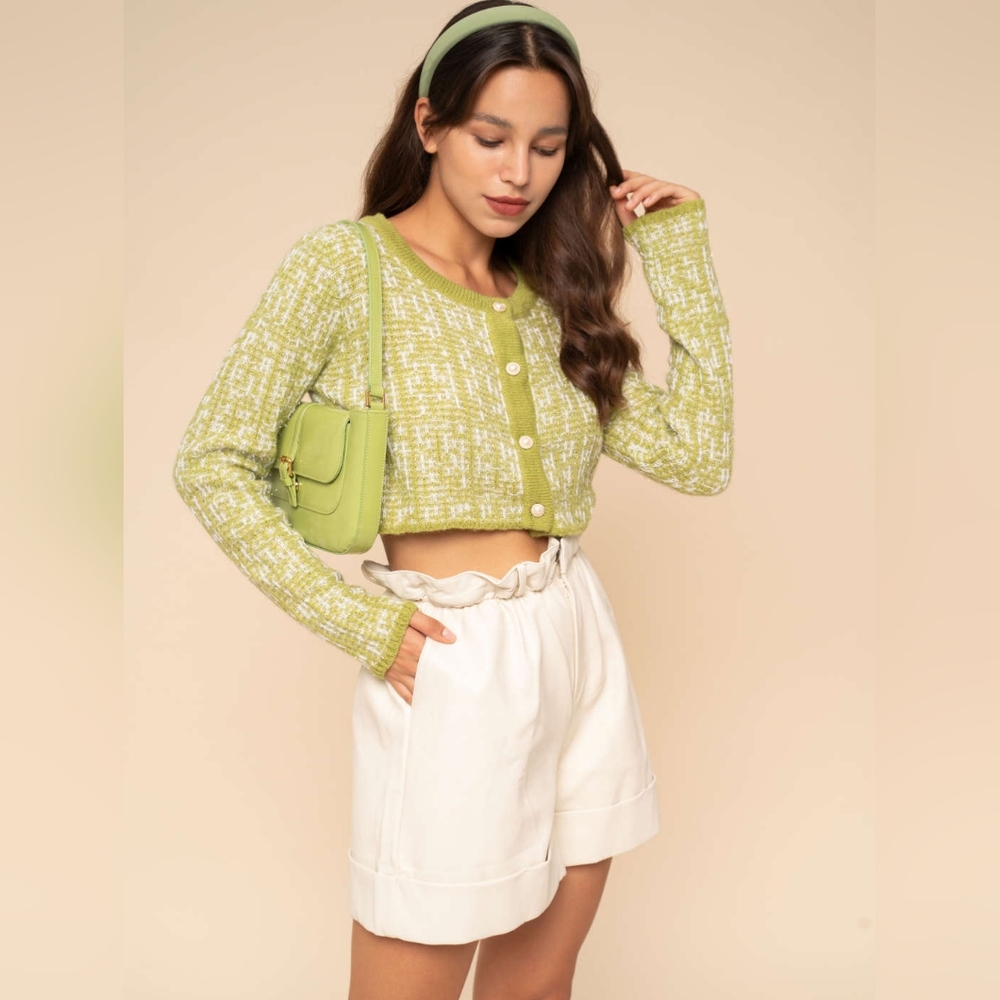 Cider Easy You're‎ a Gem Pearl Button Cardigan